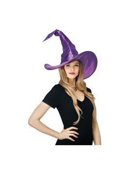 Curved Purple Witch Hat
