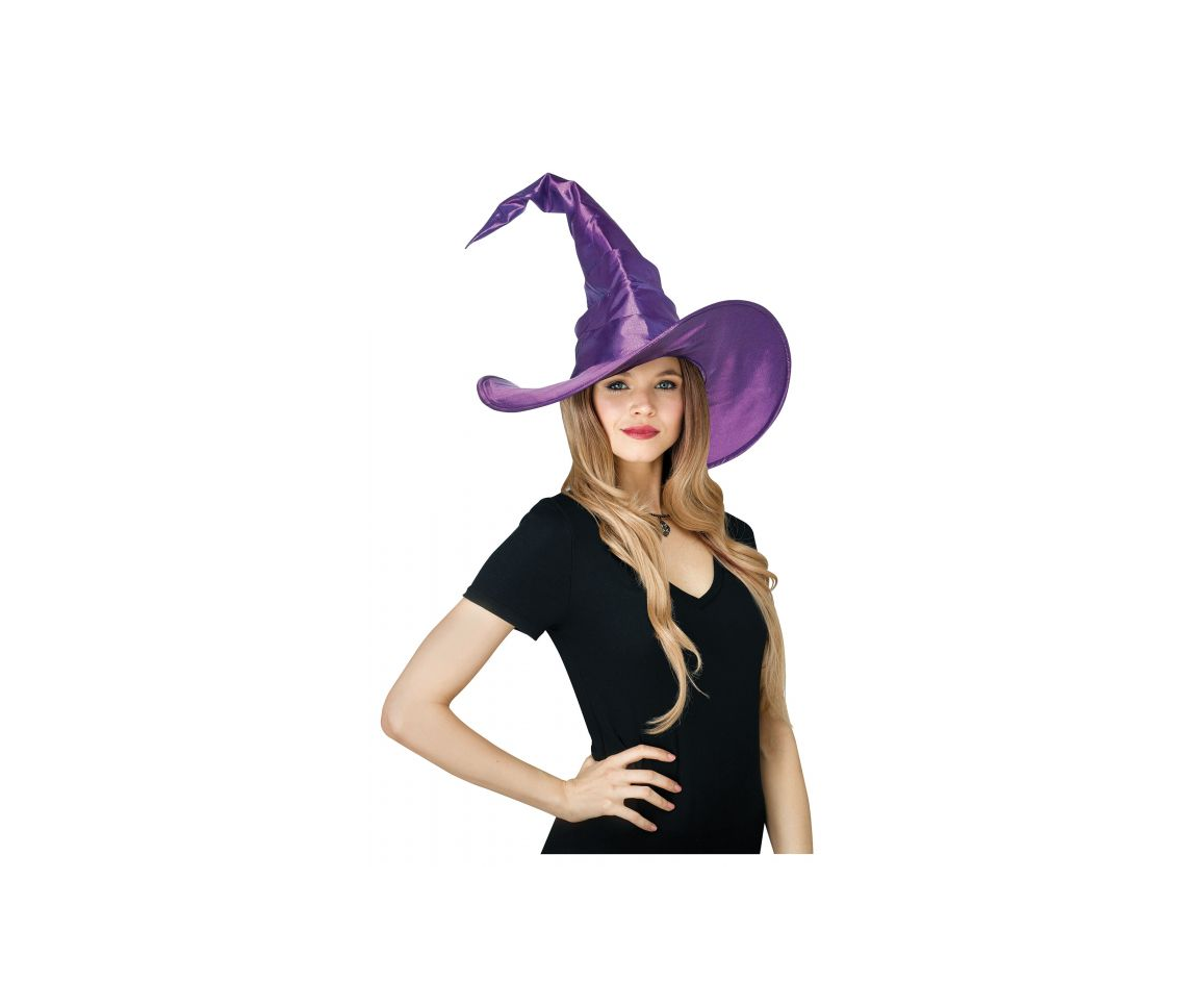 Curved Purple Witch Hat