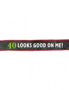 40th Birthday Fabric Sash