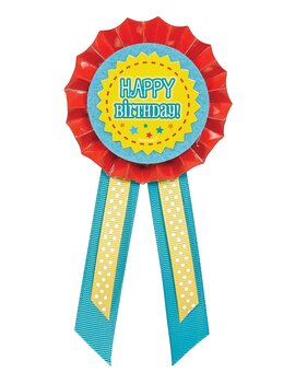 Happy Birthday Award Ribbon