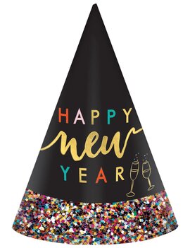 Glitter Dipped Cone Hat