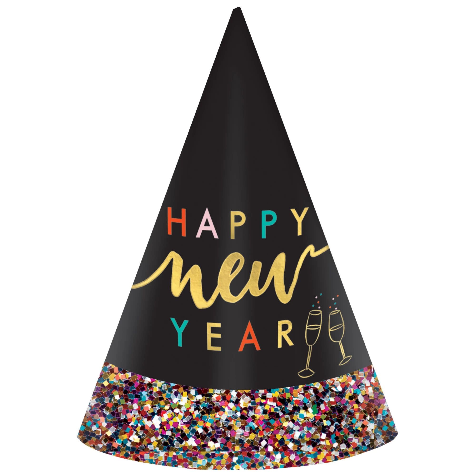 Glitter Dipped Cone Hat