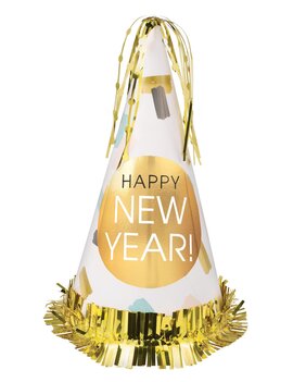 Happy New Year Cone Hat - Multi