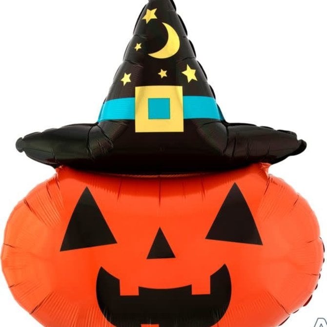 28"Witchy Pumpkin Balloon