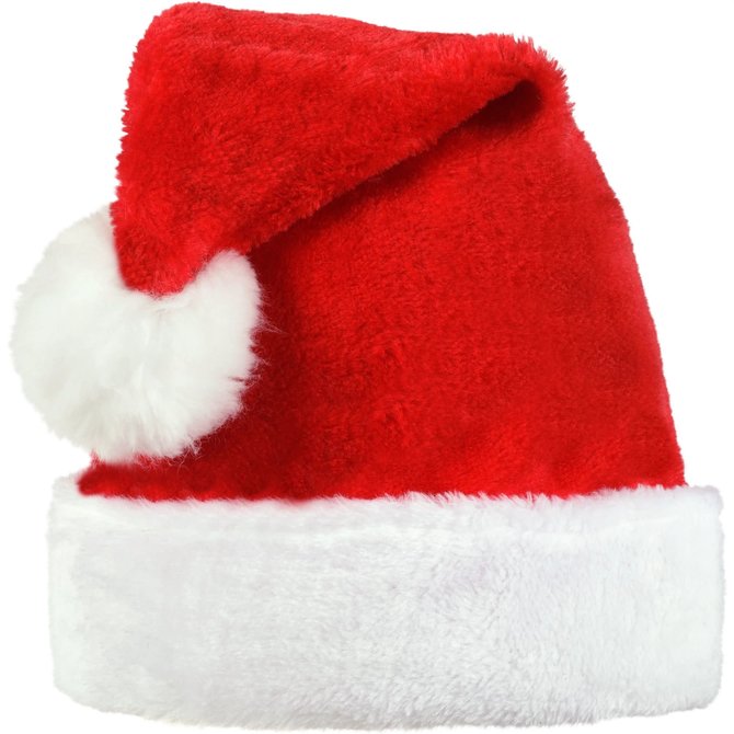 Santa Plush Value Hat Adult
