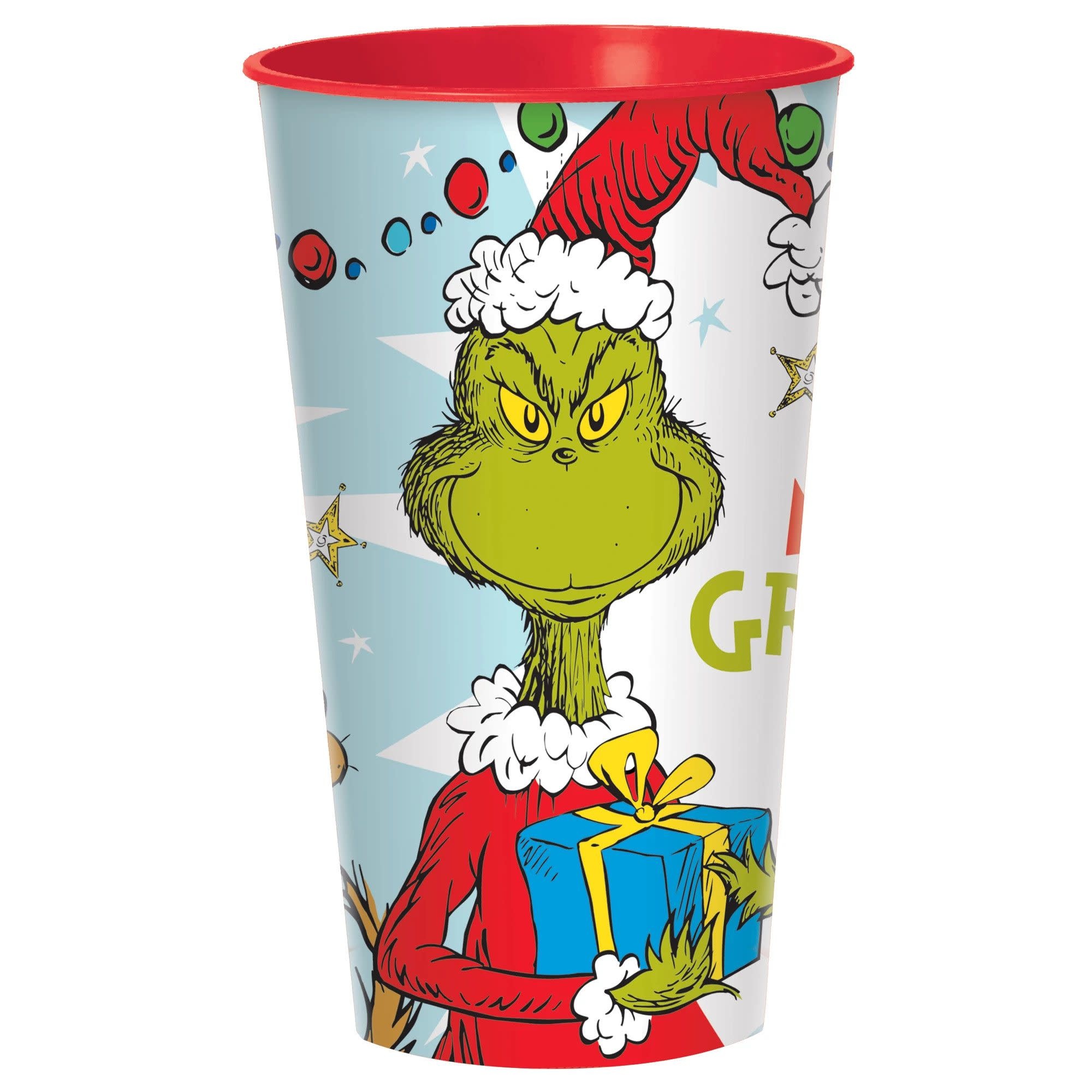 Mini Dr. Seuss™ The Grinch Reusable Plastic Cups with Lids