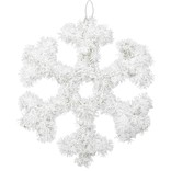 Snowflake Hanging Tinsel Decoration