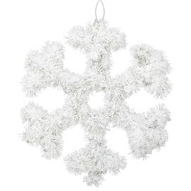 Snowflake Hanging Tinsel Decoration