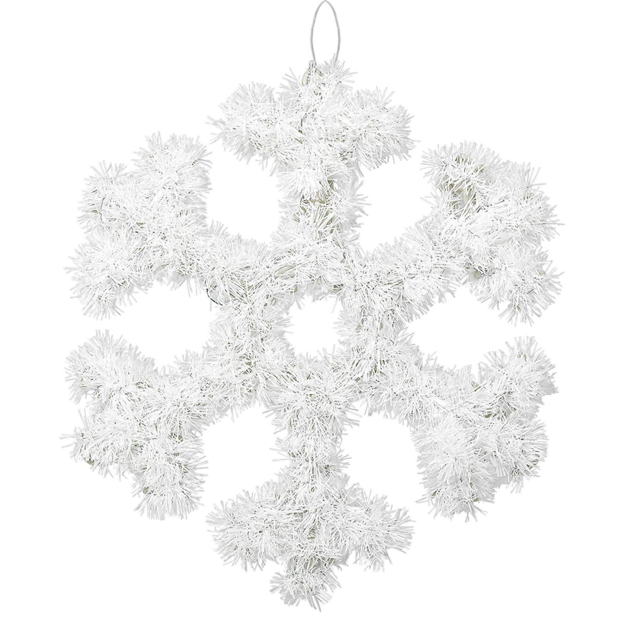 Snowflake Hanging Tinsel Decoration