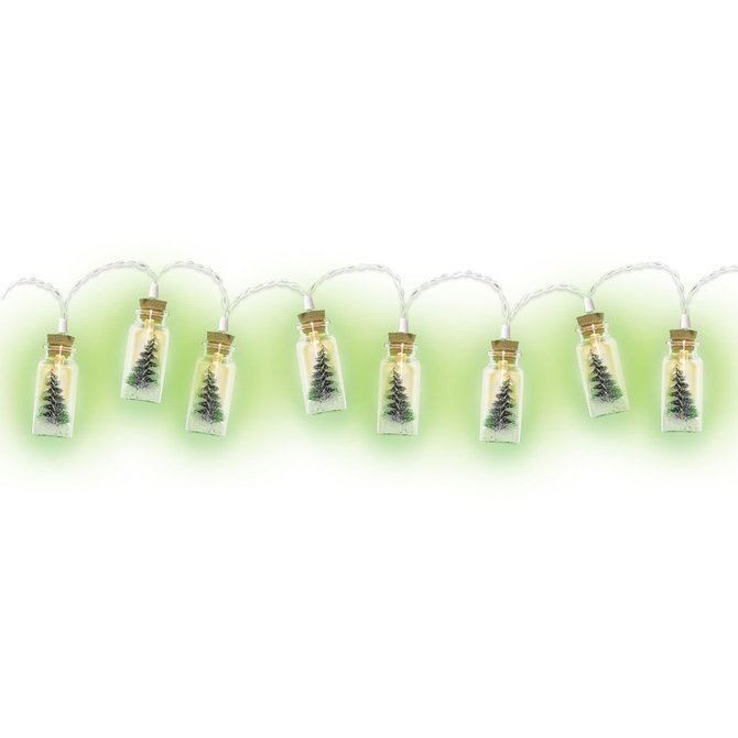 Battery Operated Tree in Glass Bottle String Lights