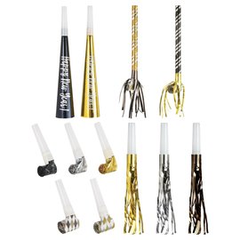 New Year's Horns & Blowouts Mega Value Pack -50ct