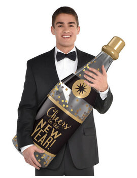 Inflatable Champagne Bottle Prop, 36"