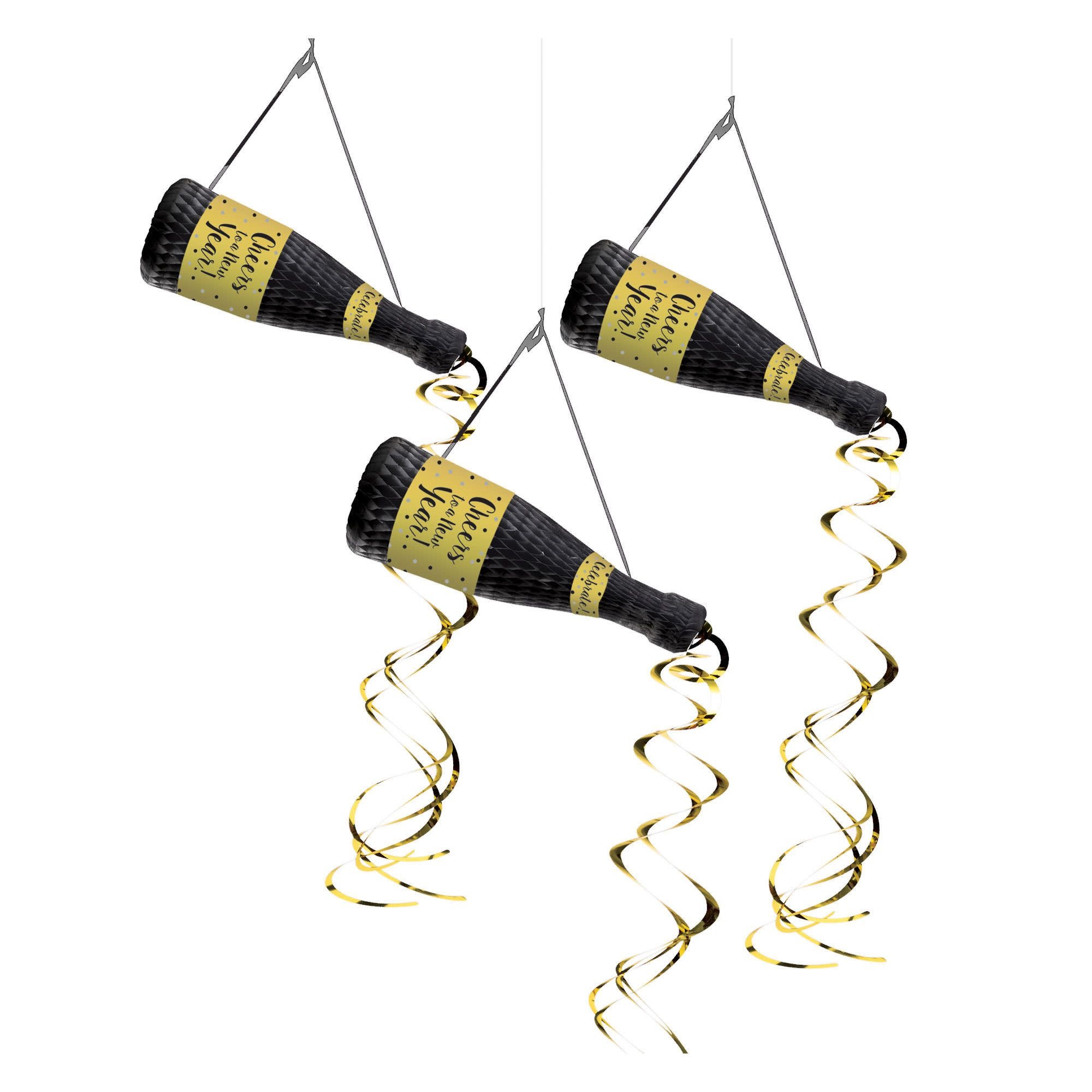 New Year's Bottle Hanging Decorations