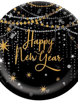 Midnight Hour 10" Round Plates -20ct