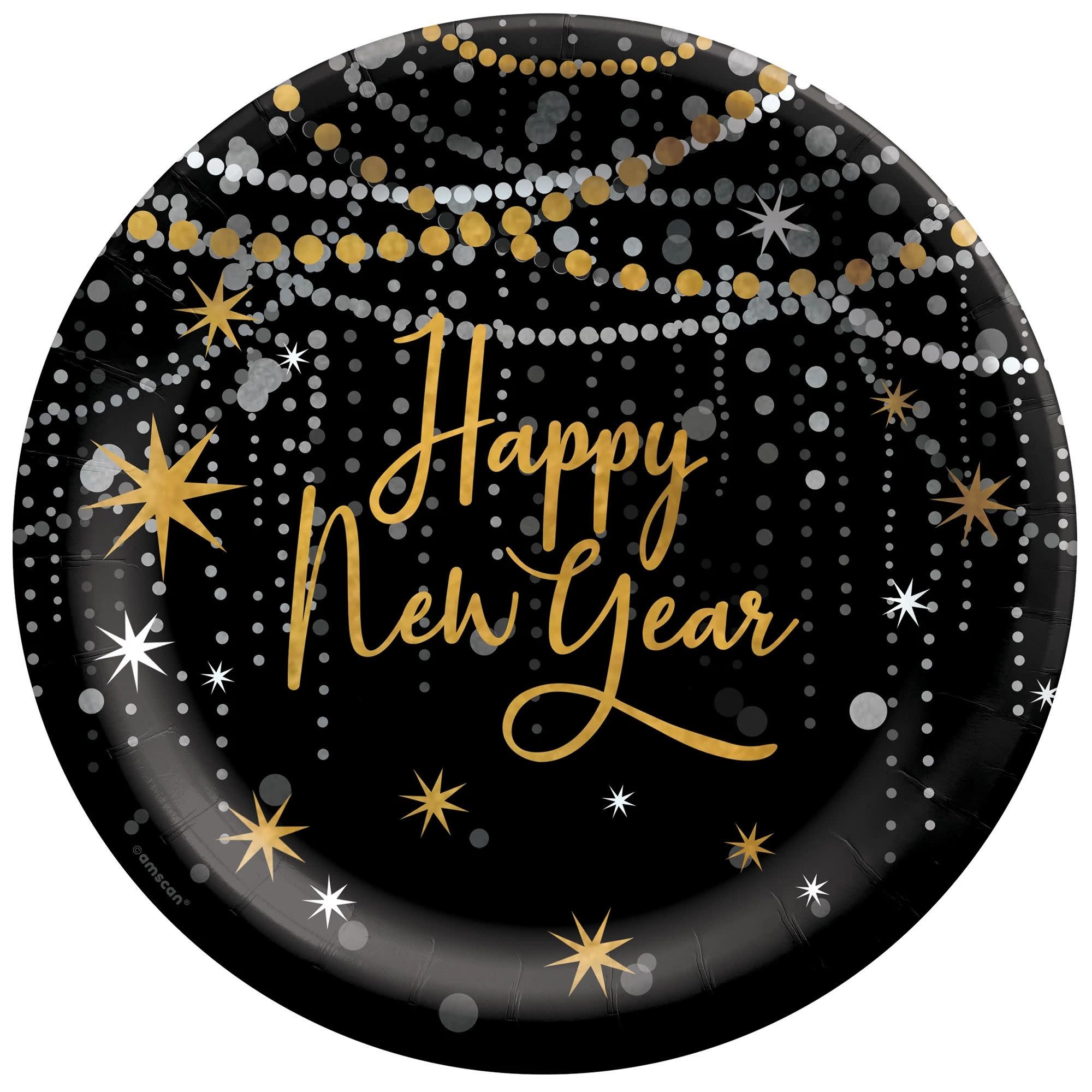 Midnight Hour 10" Round Plates -20ct