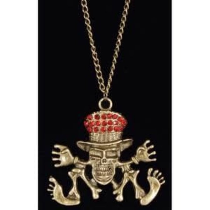 Skeleton Necklace w/ Jewels