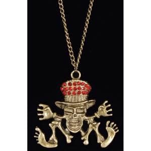 Skeleton Necklace w/ Jewels