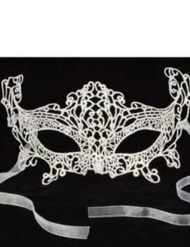 White Enchantment Embroidery Mask