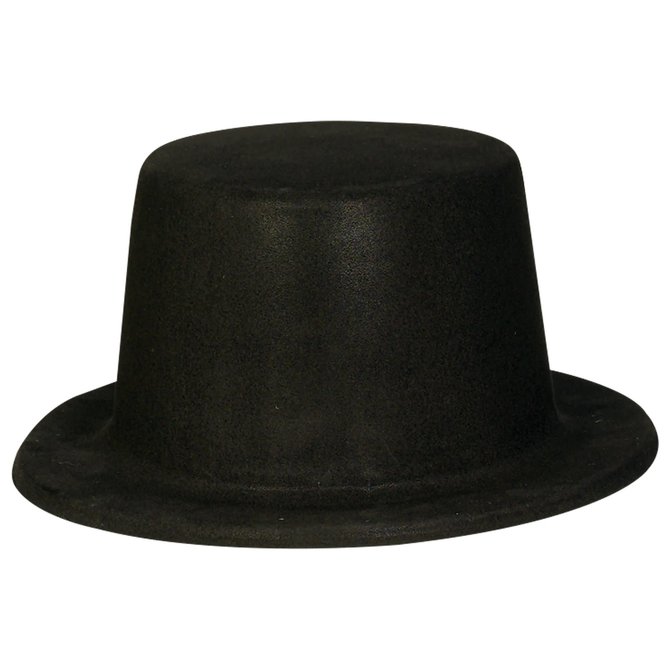 Black Felt Hollywood Top Hat