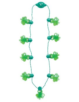 St. Patrick's Day Jumbo Shamrock Light-Up Necklace