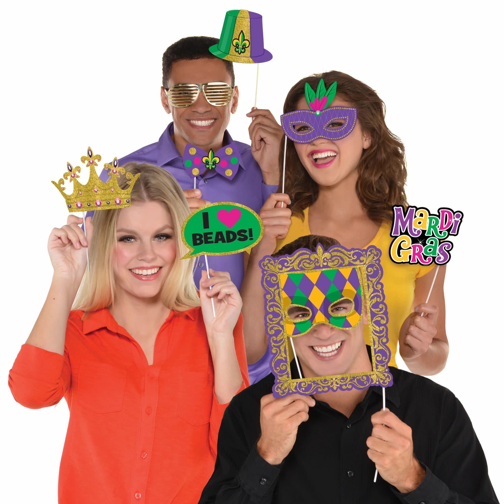 Mardi Gras Photo Prop Kit