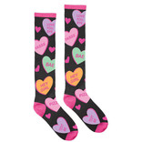 Conversation Hearts Knee Socks