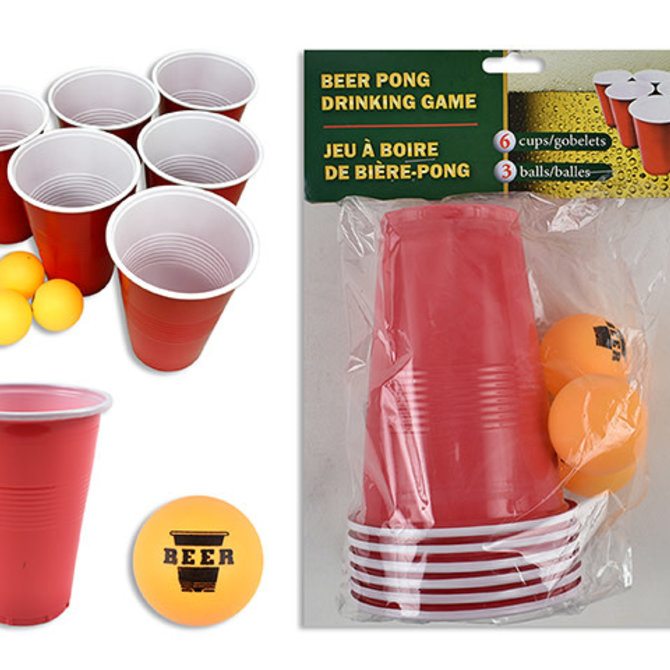 Beer Pong Drinking Game Set.