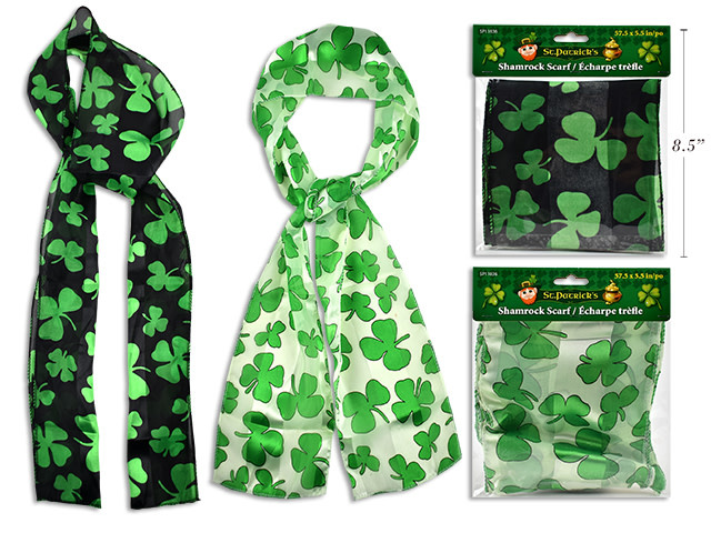 St. Patricks Day Shamrock Scarf