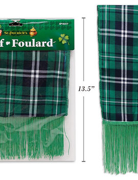 St. Pats Green Plaid Scarf