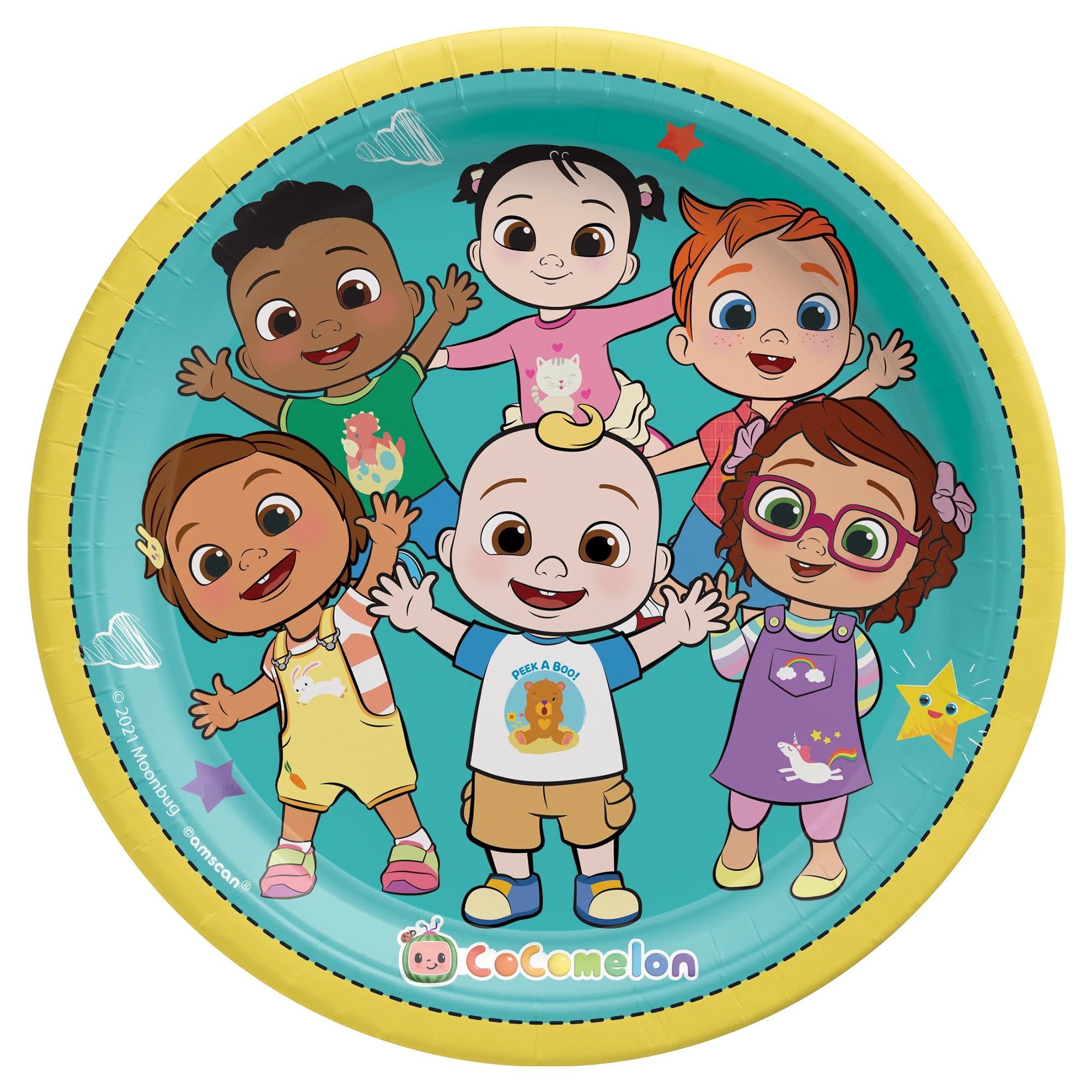 CocoMelon Round 9" Dinner Plates - 8ct