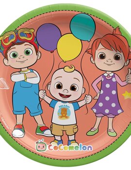 CocoMelon Round 7" Dessert Plates - 8ct