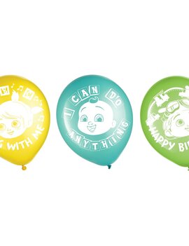 Cocomelon Latex Balloons	-6ct*