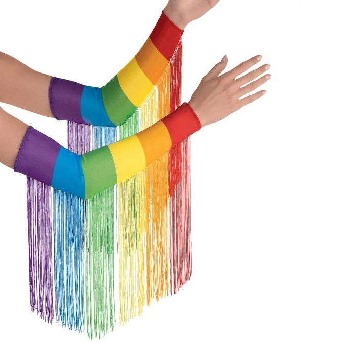Rainbow Fringe Sleeves