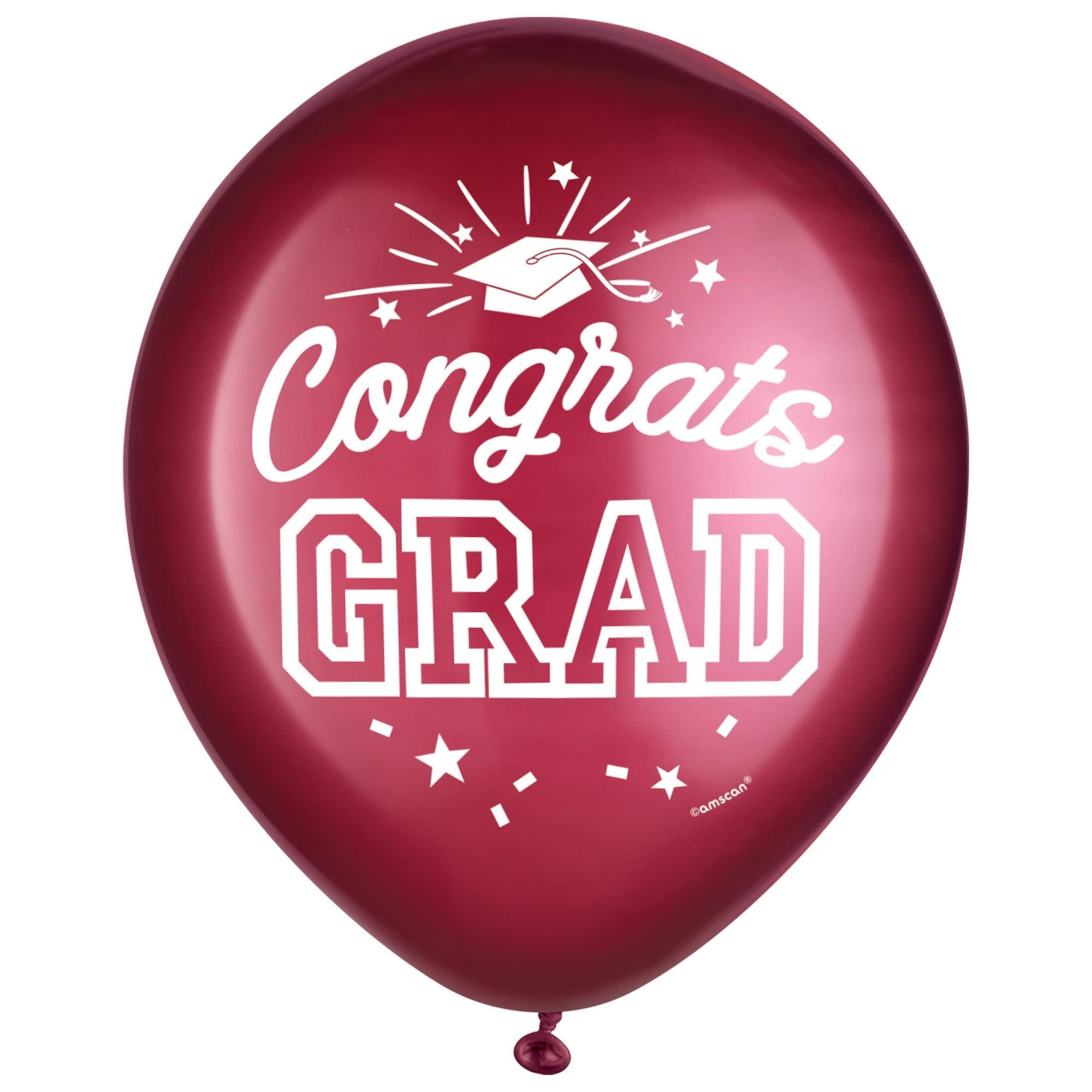 Grad 12" Latex Balloons - Berry 15ct