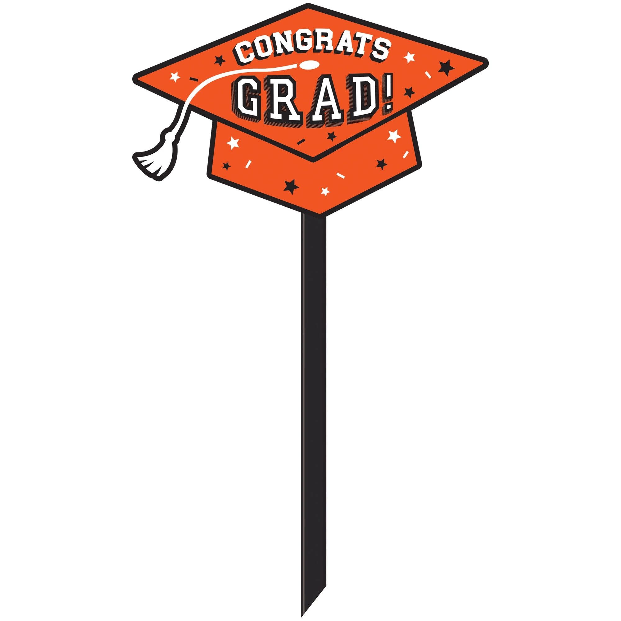 Lawn Sign Grad - Orange