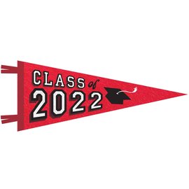 Class of 2022 Oversized Felt Pennant - Red