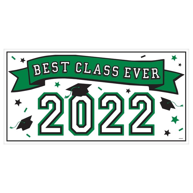 2022 Grad Large Horizontal Banner Green