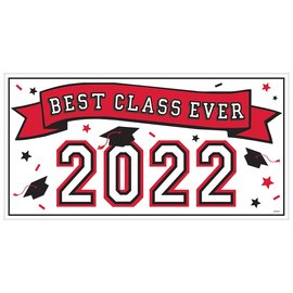 2022 Grad Large Horizontal Banner Red