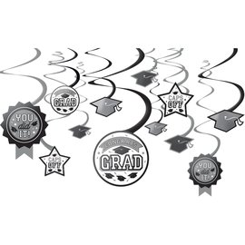 Grad Value Pack Swirl Decorations - White