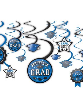 Grad Value Pack Swirl Decorations - Blue