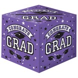 Purple Graduation Card Holder Box- Congrats Grad