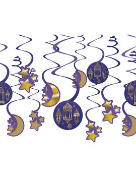 Eid Value Pack Foil Swirl Decorations