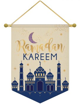 Ramadan Kareem Hanging Canvas Sign