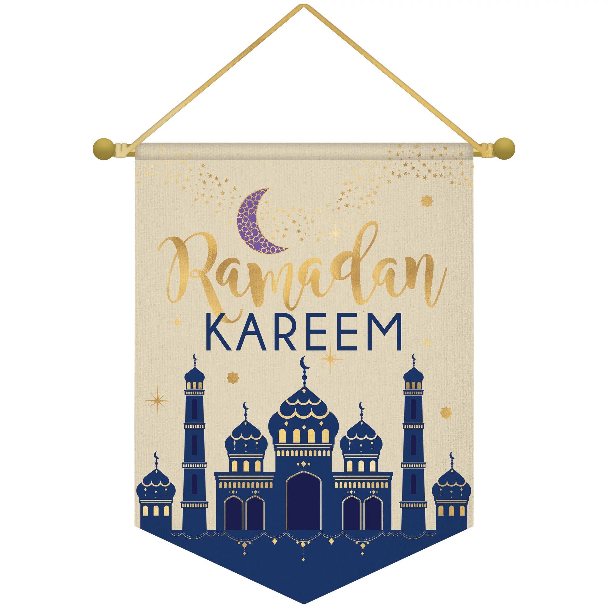 Ramadan Kareem Hanging Canvas Sign
