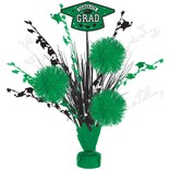 Grad Tinsel Burst Centerpiece - Green