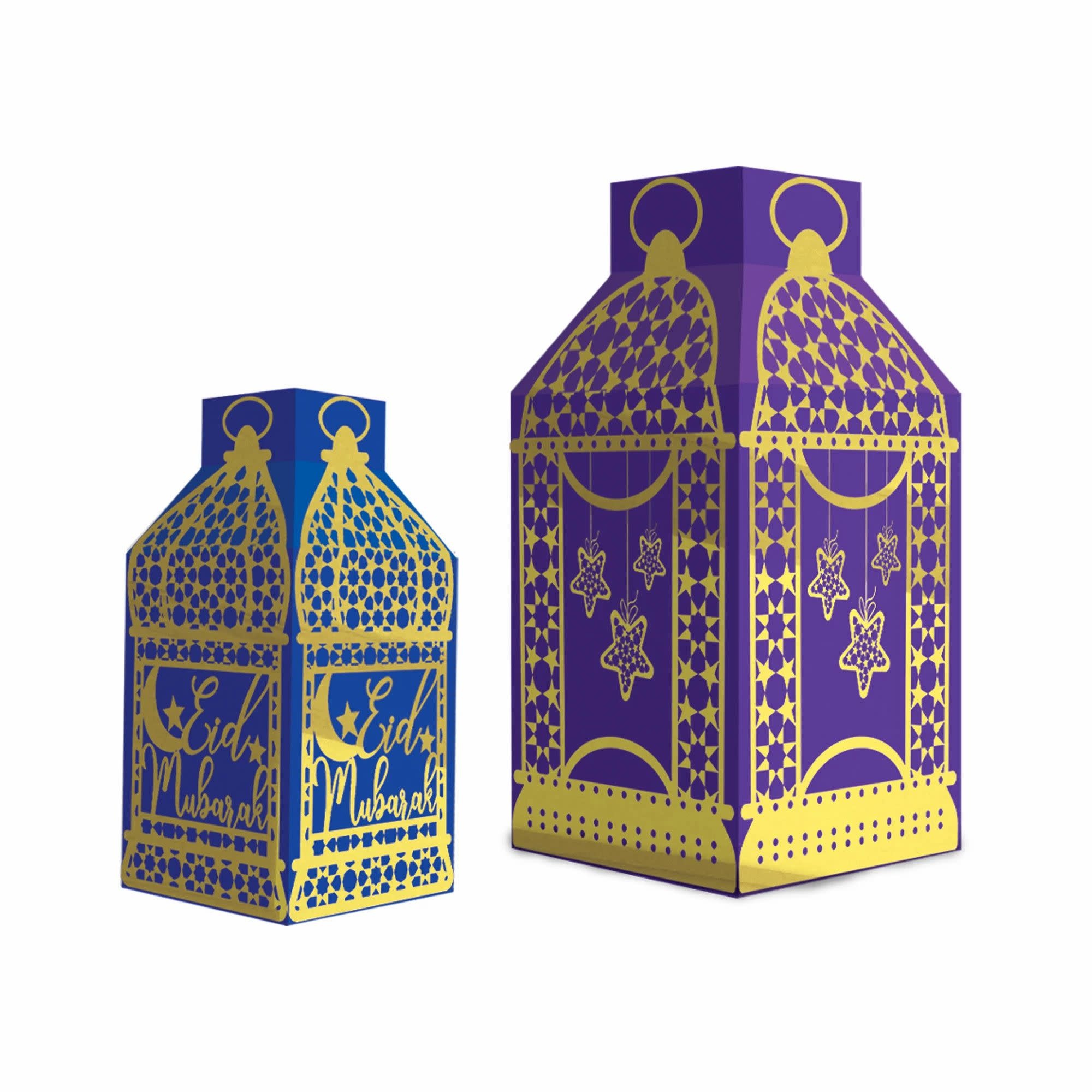 Eid Lantern 3D Table Decorations -5ct