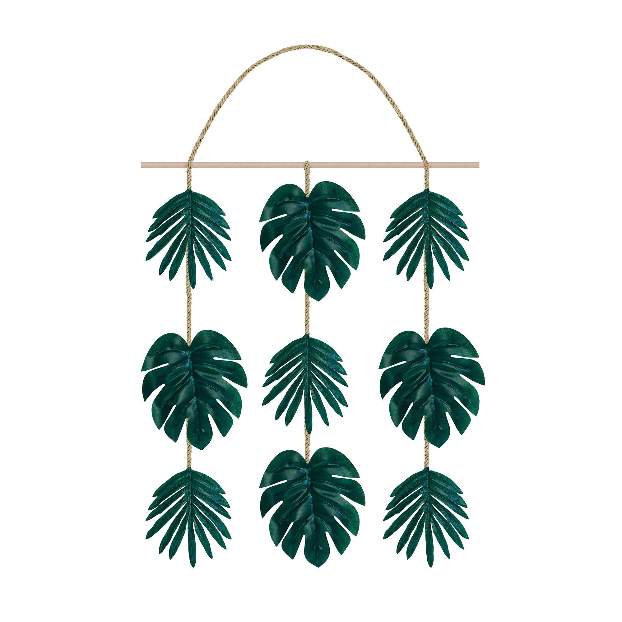 Faux Palm Leaf Hanging Decor