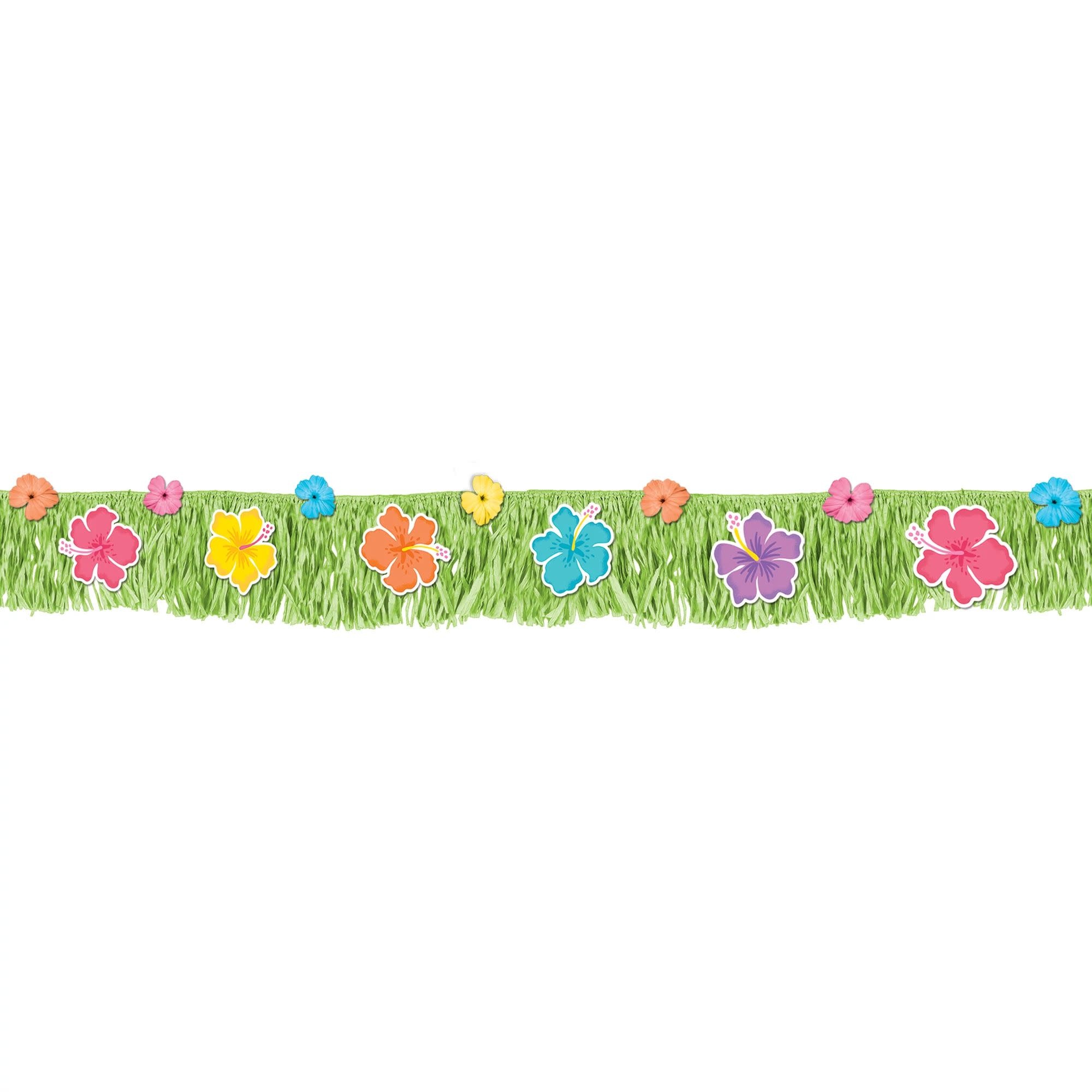 Summer Hibiscus Fringe Banner