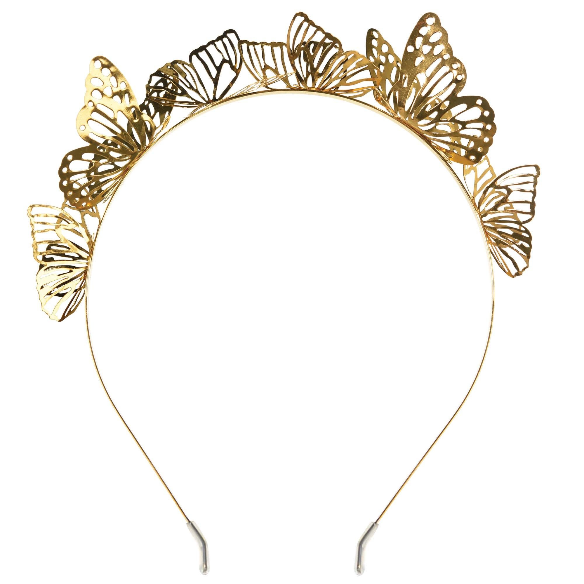 Gold Butterfly Headband