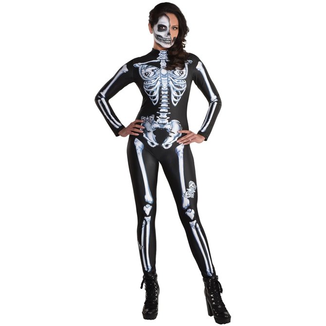 Women's Skeleton Catsuit